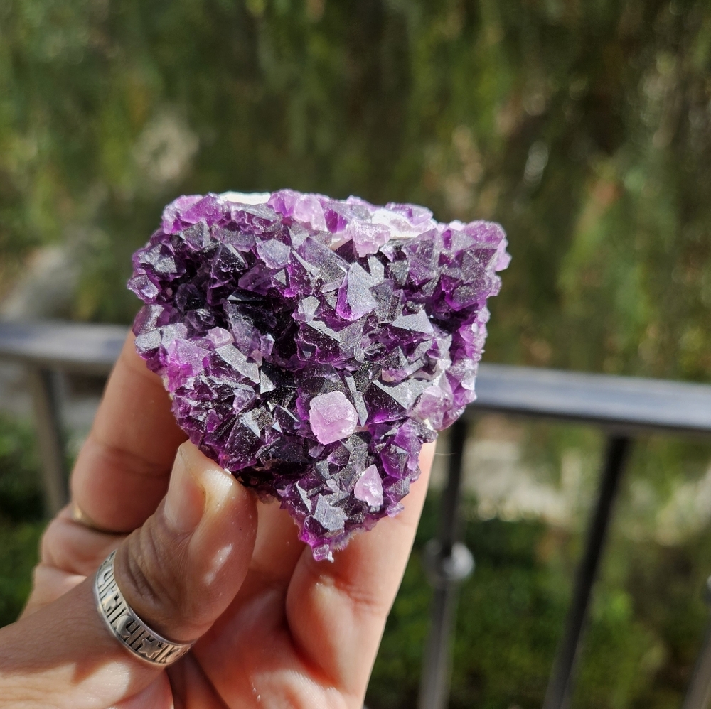 Vibrant Plum Purple Chinese Fluorite